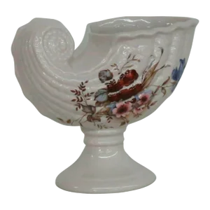 Staffordshire Fine Ceramics England Cornucopia Horn Vase