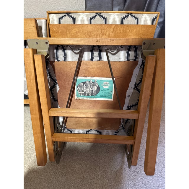 1960s 1960s Mid Century Modern Leg O Matic Folding Chairs For Sale - Image 5 of 5