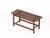 1960s Mid-Century Modern Bench in Teak Wood and Brass, Italy, 1960s For Sale - Image 5 of 11