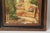Antique original scenic landscape painted on wooden board, solid wood frame. Signed Miquel. Beautiful scene in Europe,...