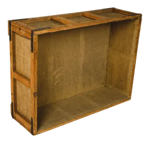 Vintage Wooden German Cigar Bin