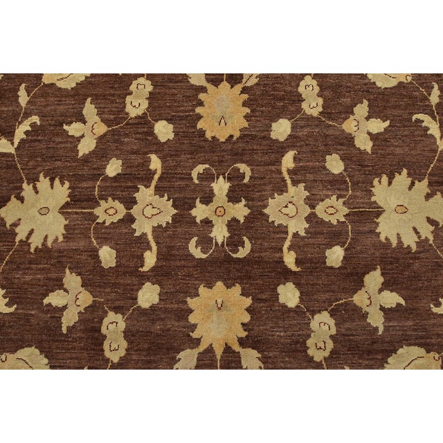2020s Ziegler Rug 9'11'' X 13'7'' Brown Wool Traditional Hand-Knotted Oriental Carpet For Sale - Image 5 of 12