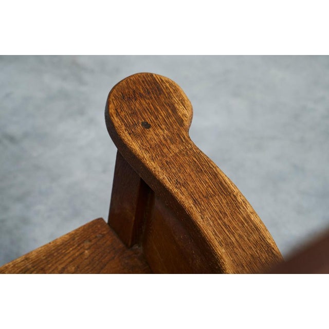Antique Armchair in Oak, Europe 19th Century For Sale - Image 14 of 15