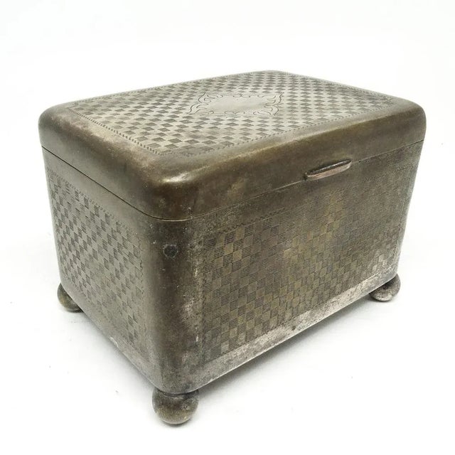 Polish Gilloched Sugar Bowl from Bracia Grün, 1890s For Sale - Image 3 of 12