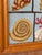 Charming vintage coastal textile art featuring beautifully detailed hand-worked needlepoint seashell and coral motifs...