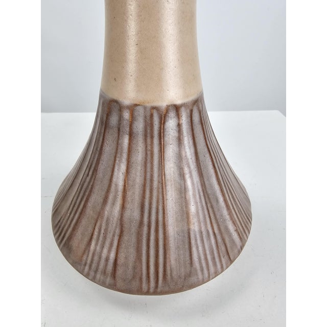 Mauve Danish Ceramic Table Lamp by Chris Haslev, 1960s For Sale - Image 8 of 13