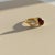 Toi Et Moi Gemstone Ring: Garnet and Moissanite, Size 7.5 For Sale - Image 6 of 8