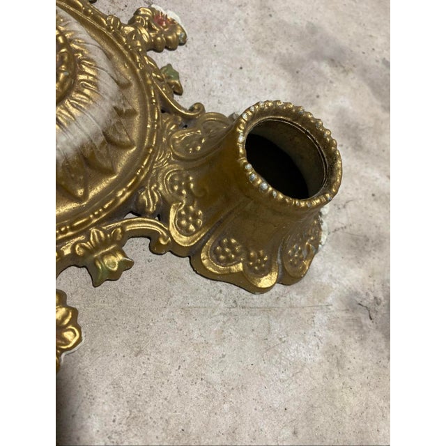 10.5” x 7” Bring a sense of Victorian grandeur to your next lighting project with this highly decorative antique...