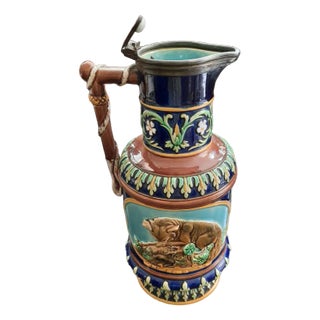 Majolica Jug by George Jones For Sale