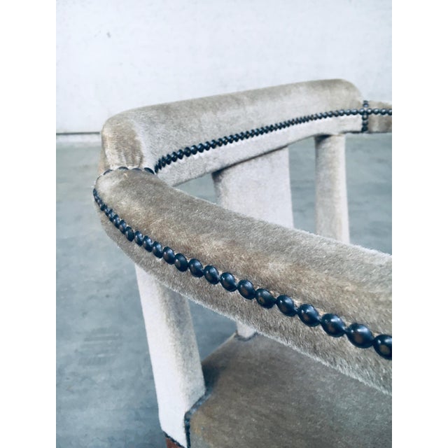 Boudoir Side Chair in Velvet, 1920s For Sale - Image 9 of 18