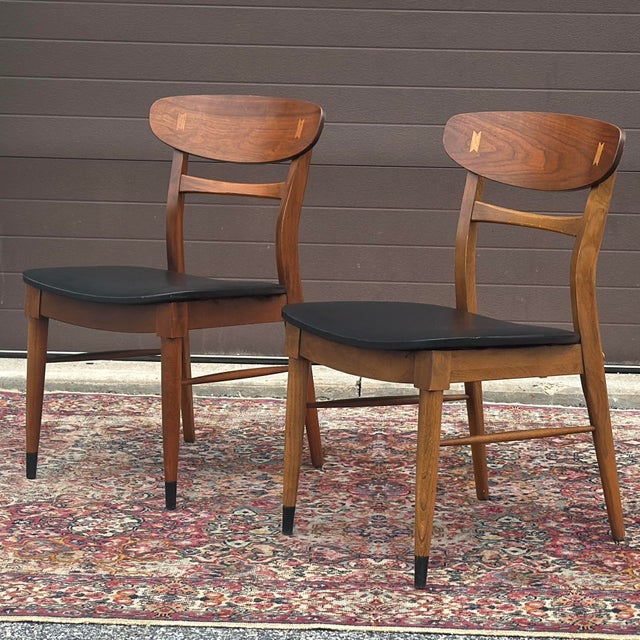 Mid-Century Modern Lane Acclaim Dining Side Chairs - A Pair For Sale - Image 11 of 13