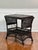 1910s Bar Harbor Wicker Library or Side Table With Magazine Pockets in Brown, C. 1915 For Sale - Image 5 of 18