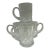 Vintage Cut Glass Etched Mugs or Cups, Set of Four For Sale