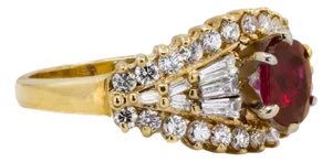 Late 20th Century Ruby Ring, Size 5