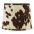 16" Brown Faux Cowhide Drum Lamp Shade For Sale