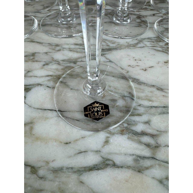 20th Century Crystal Chantilly Glassware Service from Saint Louis, Set of 26 For Sale - Image 8 of 9