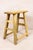 Vintage Rustic Stool in Elm For Sale - Image 5 of 5