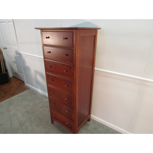 Item 87580: Thomasville Impressions solid cherry lingerie chest. Age: 1990"s. Details: Dovetailed drawers. Condition: Very...