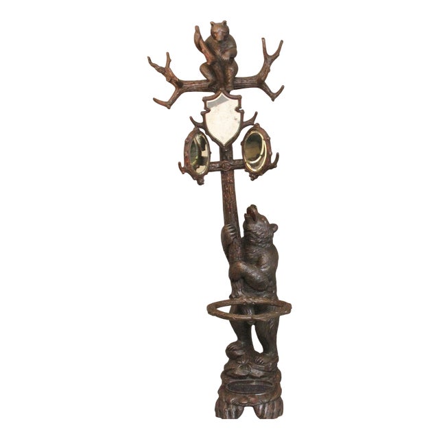 19th Century Black Forest Bear Hall Stand, 1880s For Sale