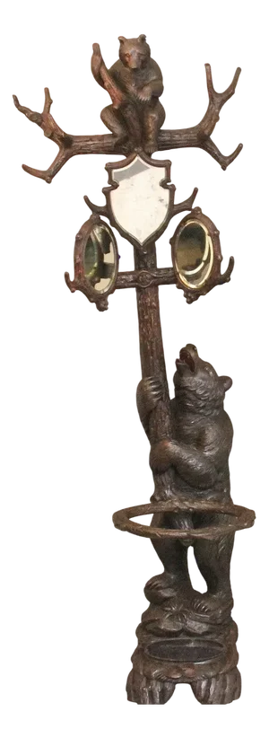 19th Century Black Forest Bear Hall Stand, 1880s