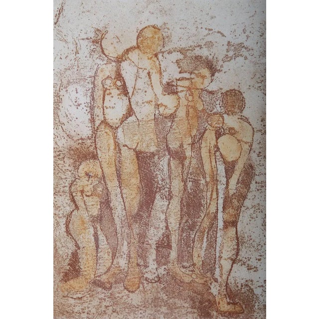 This mid-century piece has a beautifully haunting quality to it as "The Gathering" would seem to invoke a mysterious group...