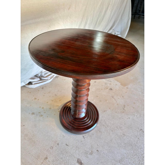 Mid 20th Century Mid 20th Century French Walnut Side Table in the Style of Charles Dudouyt For Sale - Image 5 of 12
