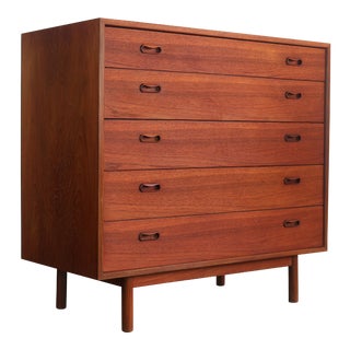 Peter Hvidt & Orla Mølgaard Nielsen Tall Boy Dresser / Chest of Drawers, Denmark For Sale