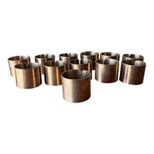 Vintage Brass Napkin Rings - Set of 12