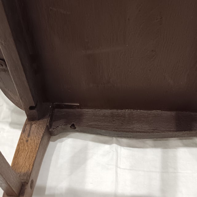 Vintage Mission Style Arts & Crafts Quarter Sawn Oak Armchair For Sale - Image 12 of 16