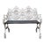Mid 20th Century Cast Aluminum Garden Bench For Sale