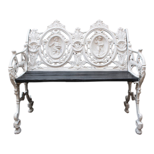 Mid 20th Century Cast Aluminum Garden Bench