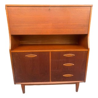 Mid Century Modern Jentique Secretary/ Writing Desk/ Bureau 1960s For Sale