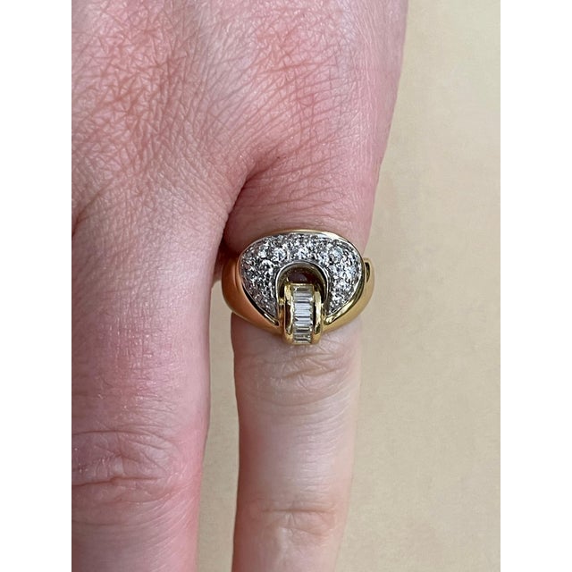 0.75 Carat Diamond Cocktail 18 Karat Yellow Gold Ring For Sale - Image 13 of 18