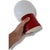 Red Vintage Space Age Red Mushroom Lamp Red with Opaline Glass For Sale - Image 8 of 9
