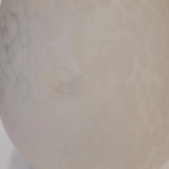 Mid-Century Egg Table Lamp in Glass from La Verrerie de Vianne, France, 1970s For Sale - Image 13 of 18