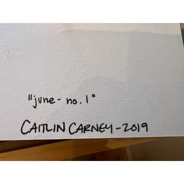 An elegant and soothing original abstract painting by contemporary artist Caitlin Carney, “June No. 1” (2019) captures...