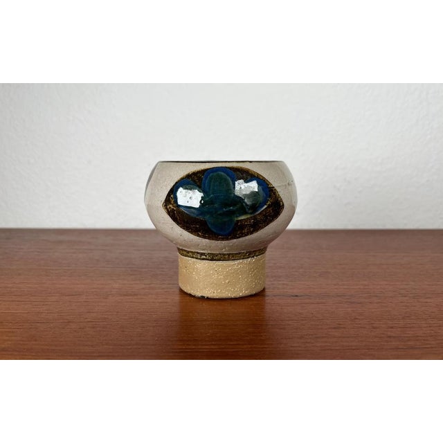 Mid-Century Danish Studio Pottery Candleholder in Stoneware from Søholm, 1960s For Sale - Image 5 of 12