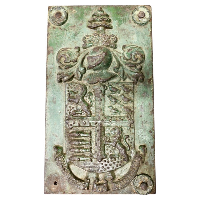 Metal The Coat of Arms of Bournemouth Iron Wall Plaque For Sale - Image 7 of 7