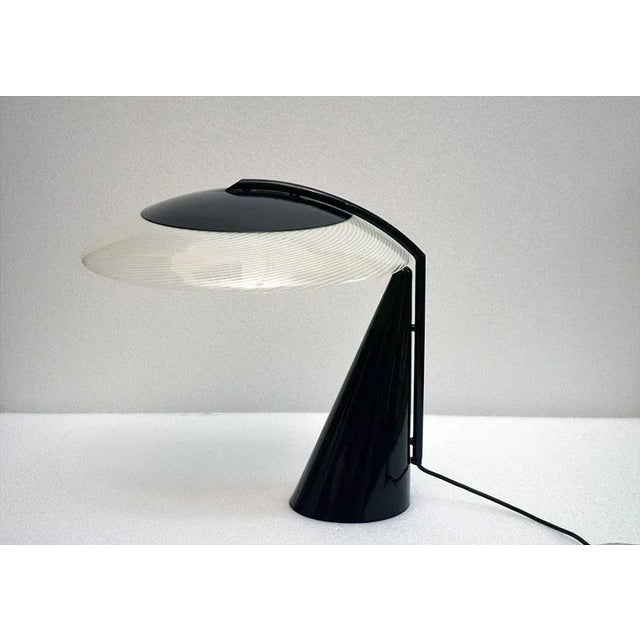 Murano Glass & Metal Table Lamp, 1970s For Sale - Image 10 of 10
