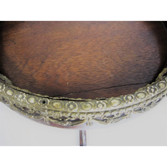 Late 19th Century Late 19th Century French Bronze Mounted Pedestal / Table Plant Stand For Sale - Image 5 of 13