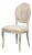 Louis XV Cane Back Dining Chairs in Gray Oak, Sets of 2 For Sale
