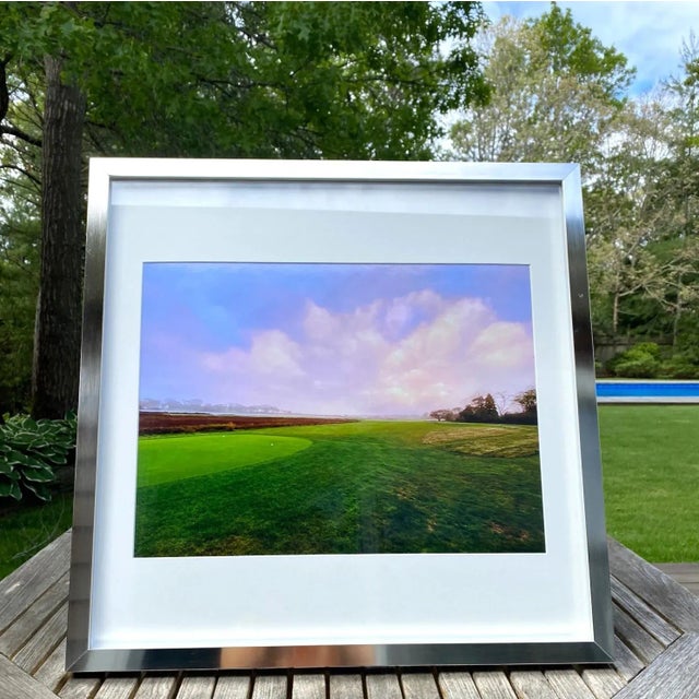 Whispers on the Green, Coastal Lane 2021 Framed Archival Pigment Print "Whispers on the Green", trades trophies for tone,...