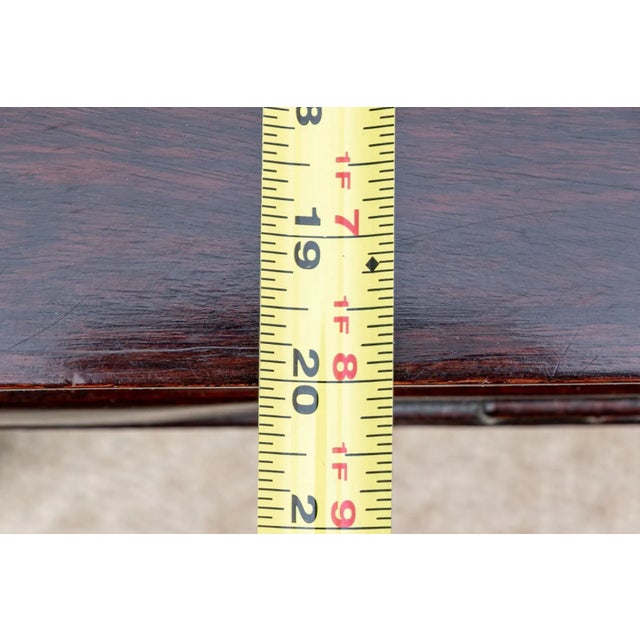 Coffee 20th Century Ming Rectangular Elmwood Low Coffee Table For Sale - Image 8 of 10