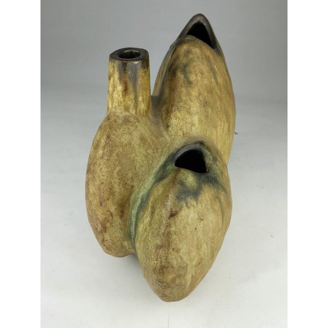 Sculptural Vase with 3 Openings by Helmut Schäffenacker, 1960s For Sale - Image 4 of 10