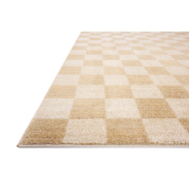 Contemporary Chris Loves Julia x Loloi Calvin Wheat / Ivory 3'-6" x 5'-6" Accent Rug For Sale - Image 3 of 6