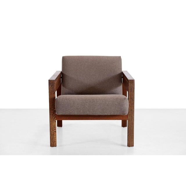 Mid-Century Modern Modernist Wenge Wood Chair by Hein Stolle for T Spectrum, 1960s For Sale - Image 3 of 9