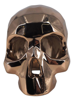 Gold Resin Skull from Richard Orlinski