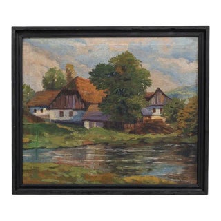 Early 20th Century Belgian Painting For Sale