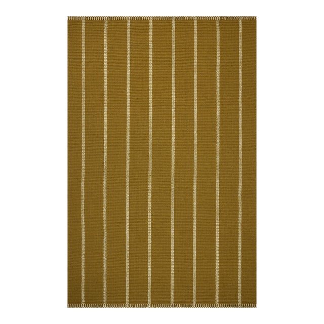 Amber Lewis x Loloi Harlan Ochre / Ivory 2'-0" x 3'-0" Runner Rug For Sale