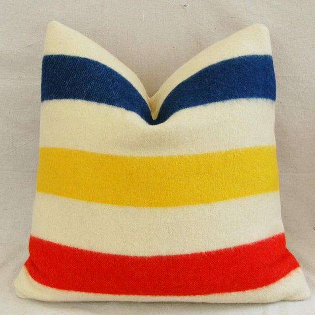 Hudson's Bay Camp Blanket Down Feather Pillows A Pair Chairish